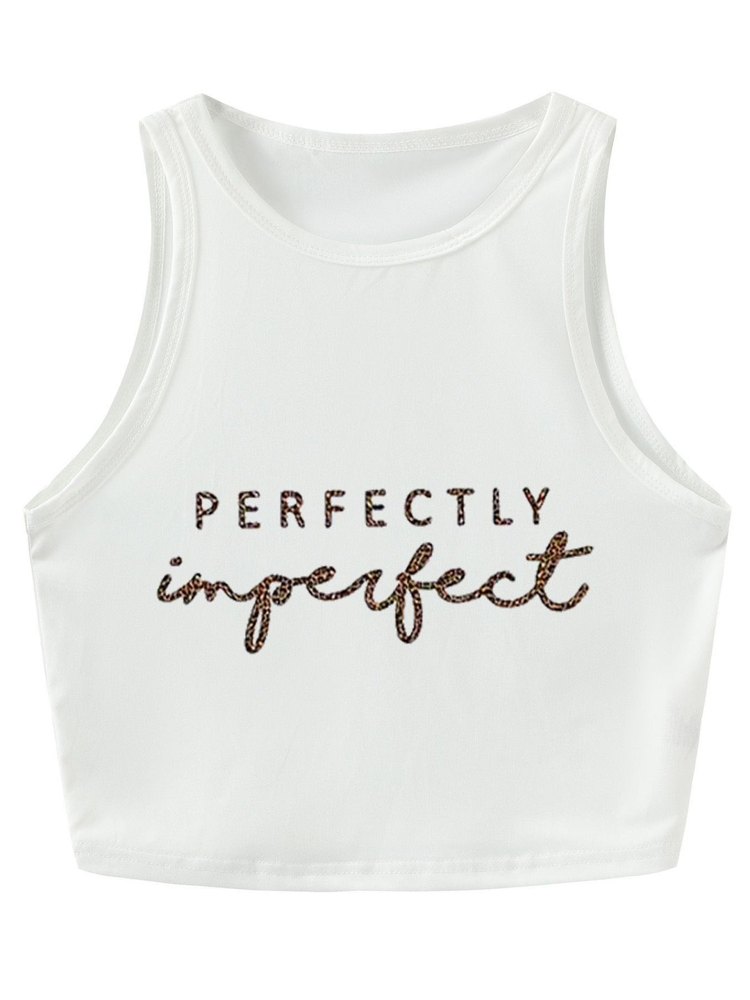 Damen Crop-Top mit auffälligem Schriftzug und körpernahem Schnitt Echo Archiv