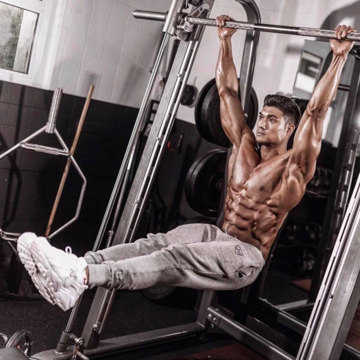 Herren Sweatpants mit schmalem Schnitt und elastischem Bund Echoarchiv