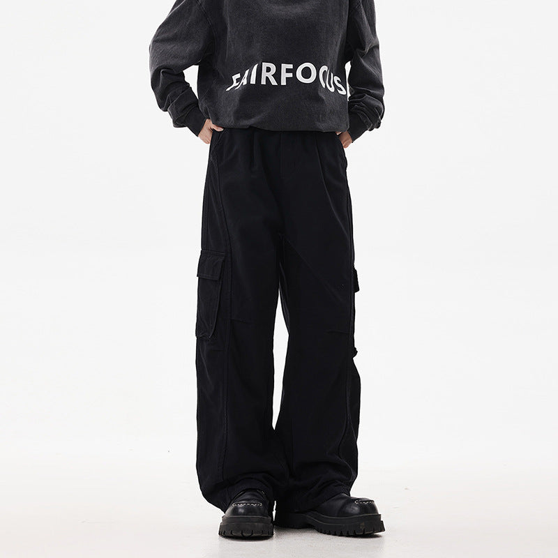 Herren Utility-Cargohose im Oversize-Twill mit tiefem Schritt und aufgesetzten Pattentaschen Echo Archiv