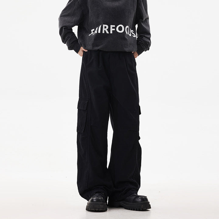 Herren Utility-Cargohose im Oversize-Twill mit tiefem Schritt und aufgesetzten Pattentaschen Echo Archiv