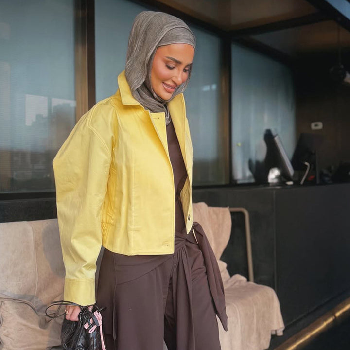 Damen Leichter Regen-Trench mit Doppelreiher, kastiger Oversize-Silhouette und Hemdkragen Echoarchiv