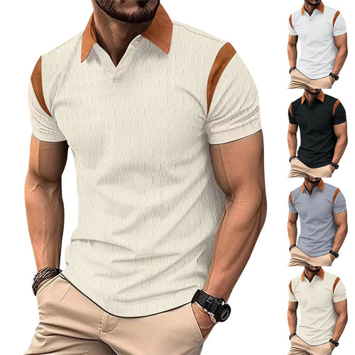 Herren Kurzarm Poloshirt mit strukturiertem Kragen und sportlichem Design Echoarchiv