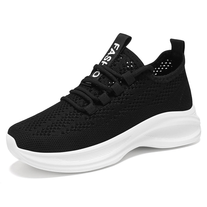 Damen nan gestrickter Slip-On Komfort-Sneaker mit sockenähnlichem Schaft, atmungsaktivem 3D-Mesh und gedämpfter EVA-Keilsohle Echo Archiv