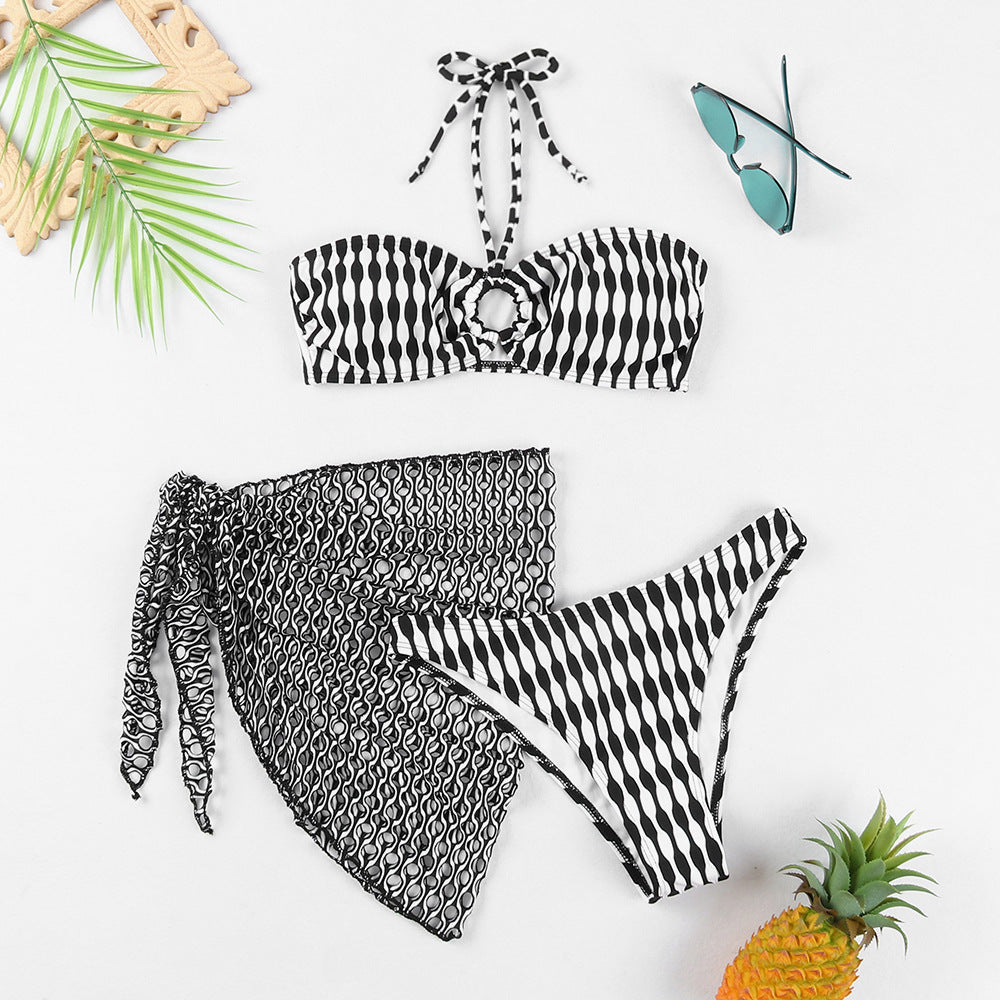 Damen Bikini-Set mit stylischem Wickeltuch Echo Archiv
