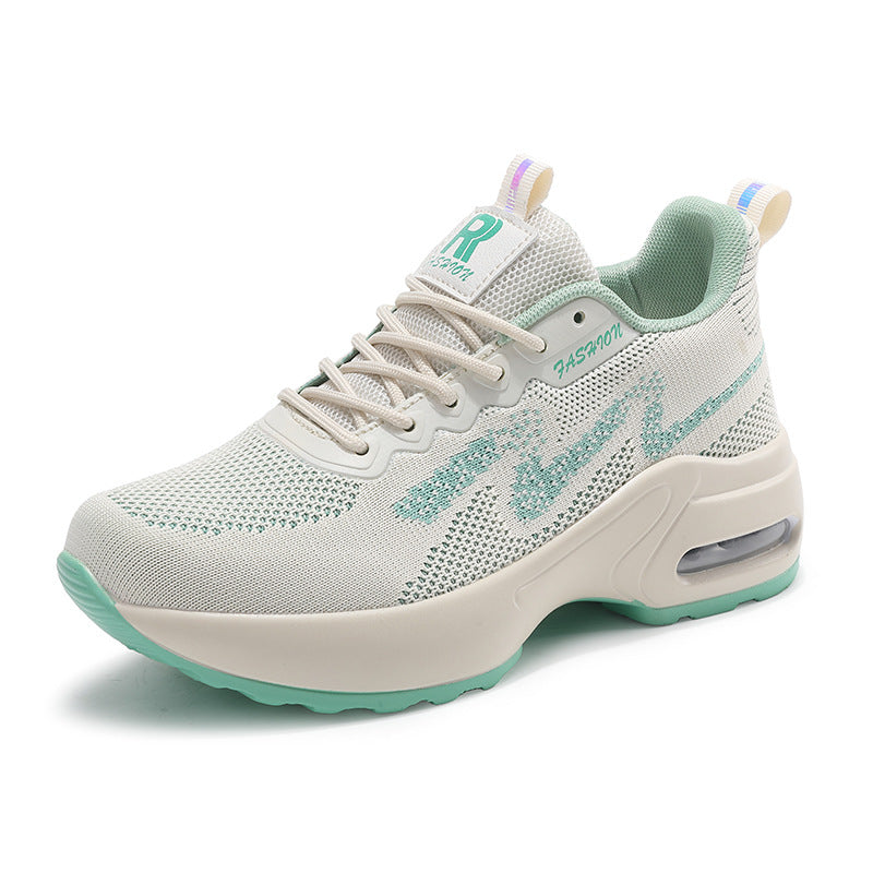 Damen nan modischer Strick-Fitness-Sneaker mit ergonomischer Rocker-Sohle und integrierter Dämpfungskammer Echo Archiv