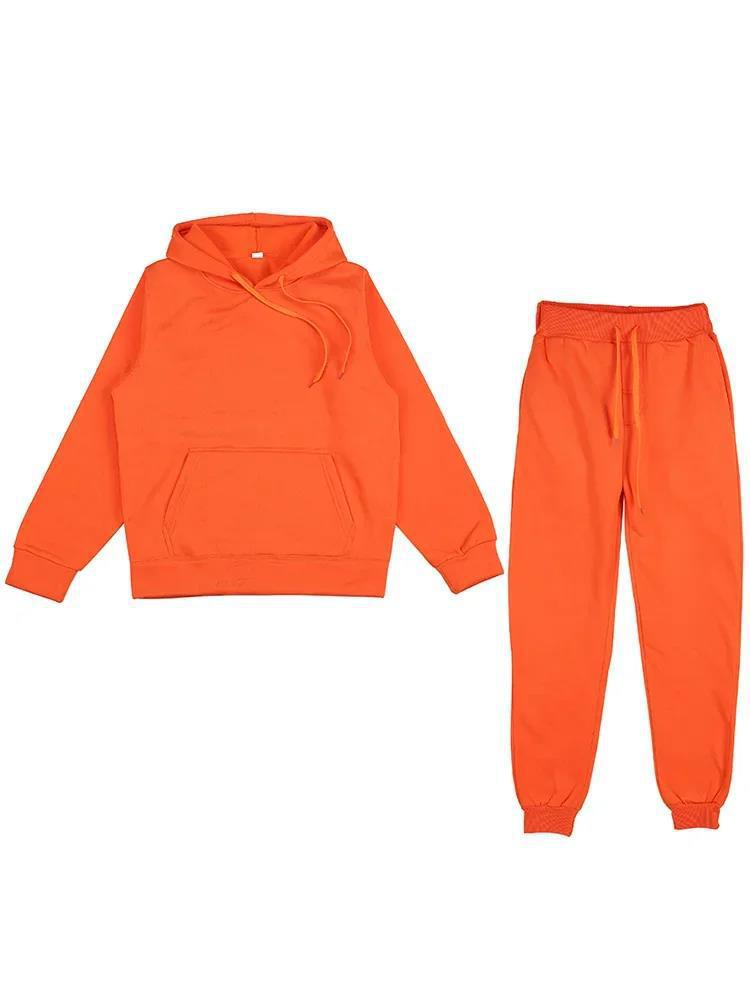 Unisex weiches Lounge-Set mit Oversize-Hoodie, taillenhoher Jogginghose und geripptem Knöchelabschluss Echo Archiv