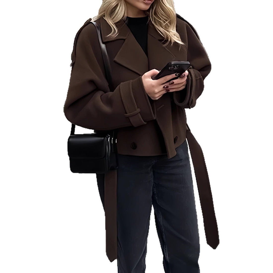 Damen Modische Oversized Jacke – Célinea