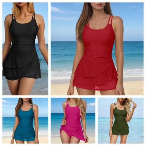 Damen Sportliches Schwimmdress mit elegantem Rock Echo Archiv
