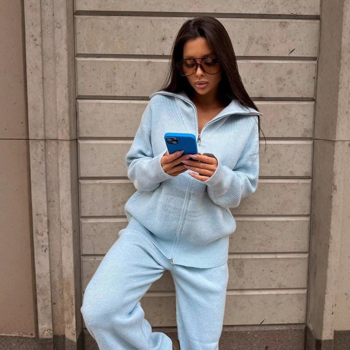Damen Sportlicher Reißverschluss-Pullover Echo Archiv