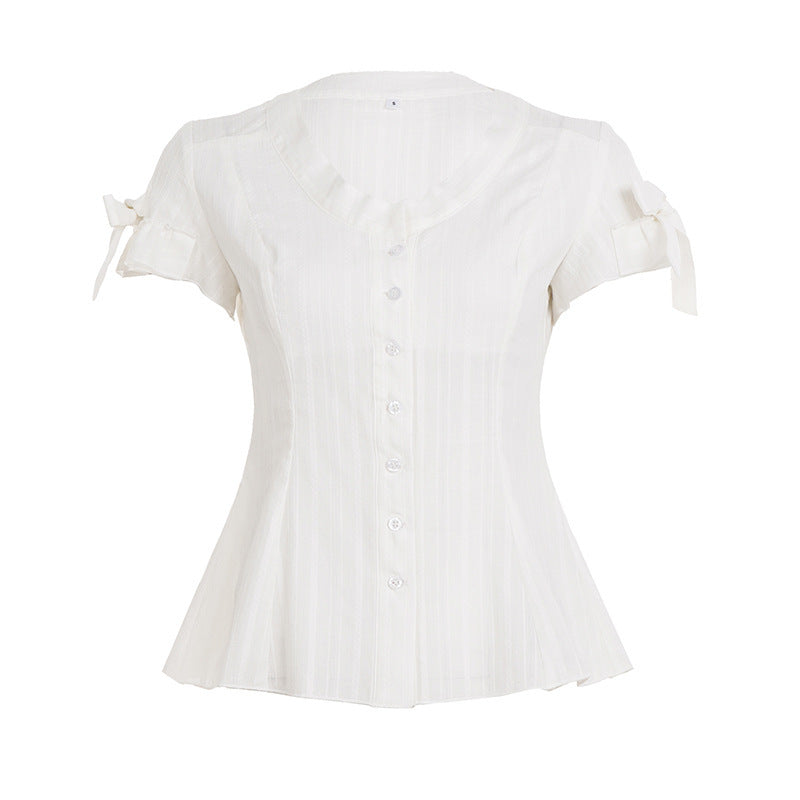 Damen Blusenshirt mit modischem Schnitt und Rüschendetails Echo Archiv