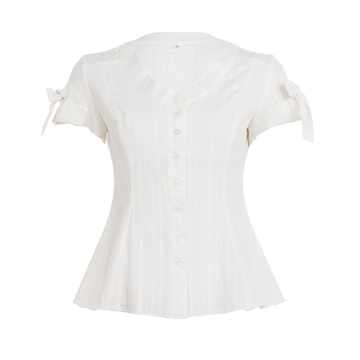 Damen Blusenshirt mit modischem Schnitt und Rüschendetails Echo Archiv