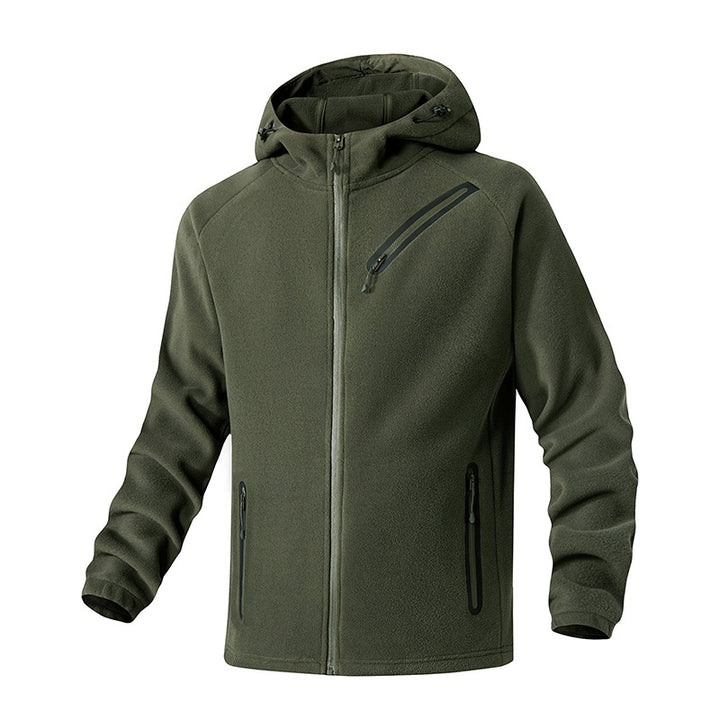 Herren Fleecejacke mit hochschließendem Kragen und praktischen Reißverschlusstaschen Echoarchiv