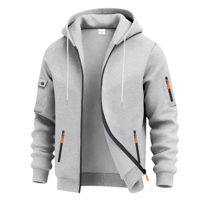 Herren funktionale Kapuzenjacke mit technischen Taschen Echoarchiv