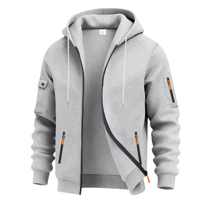 Herren funktionale Kapuzenjacke mit technischen Taschen Echoarchiv