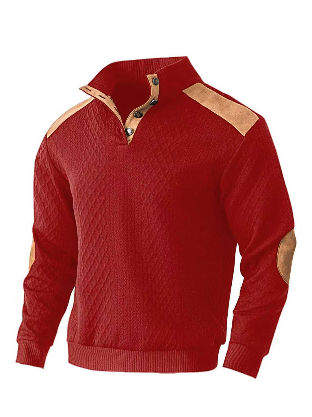 Herren Strickpullover mit einzigartigem Stehkragen und modischen Details Echoarchiv