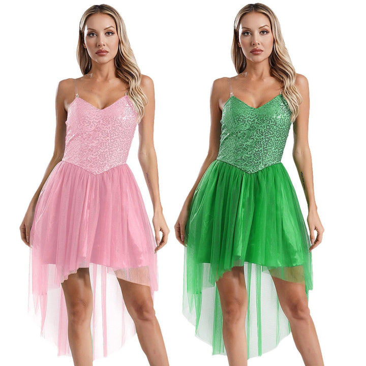 Damen Kostümkleid mit schimmerndem Tüllrock und filigranen Flügeln Echo Archiv