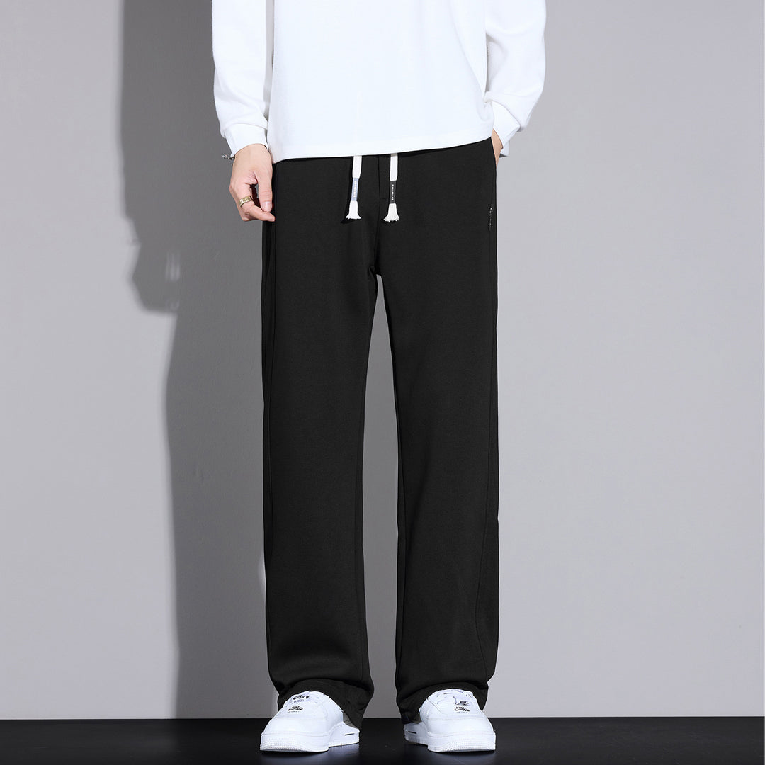 Herren Locker geschnittene Sweatpants mit Kordelzug und geradem Bein Echo Archiv