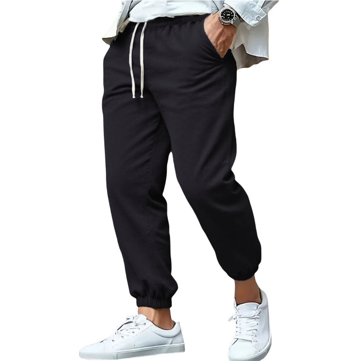 Herren nan tapered Sweat-Jogger mit elastischem Bund, Kordelzug und eingeschlossenen Bündchen Echo Archiv