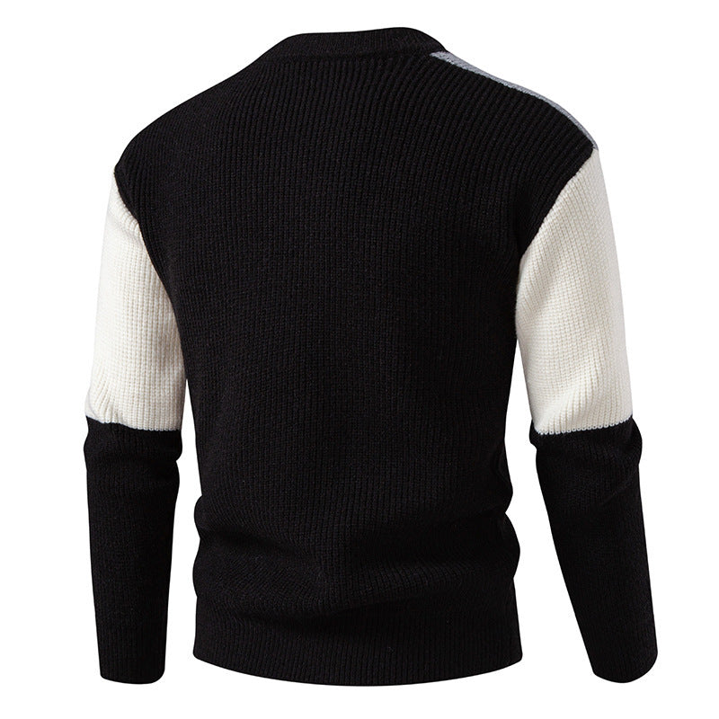 Herren stilvoller und komfortabler gestrickter Pullover Echoarchiv