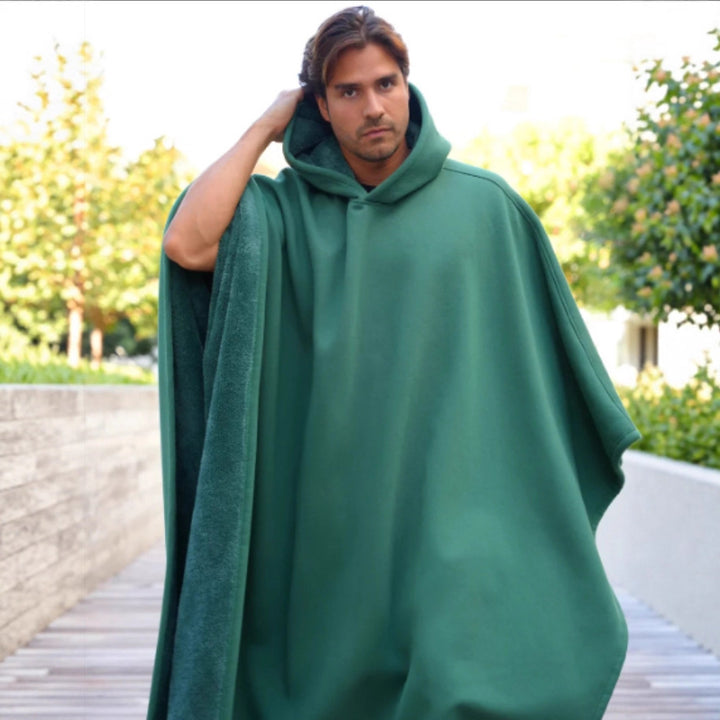 Unisex nan Kapuzen-Poncho Kuscheldecke mit weichem Futter und großzügigem Oversize-Schnitt Echo Archiv