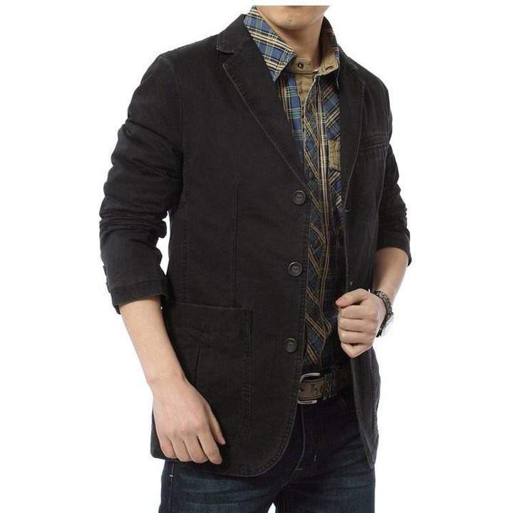 Herren Modische Leinenblazerjacke Echo Archiv