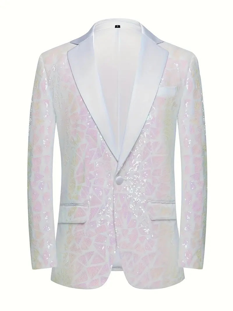 Herren glamouröser Paillettenblazer Echoarchiv