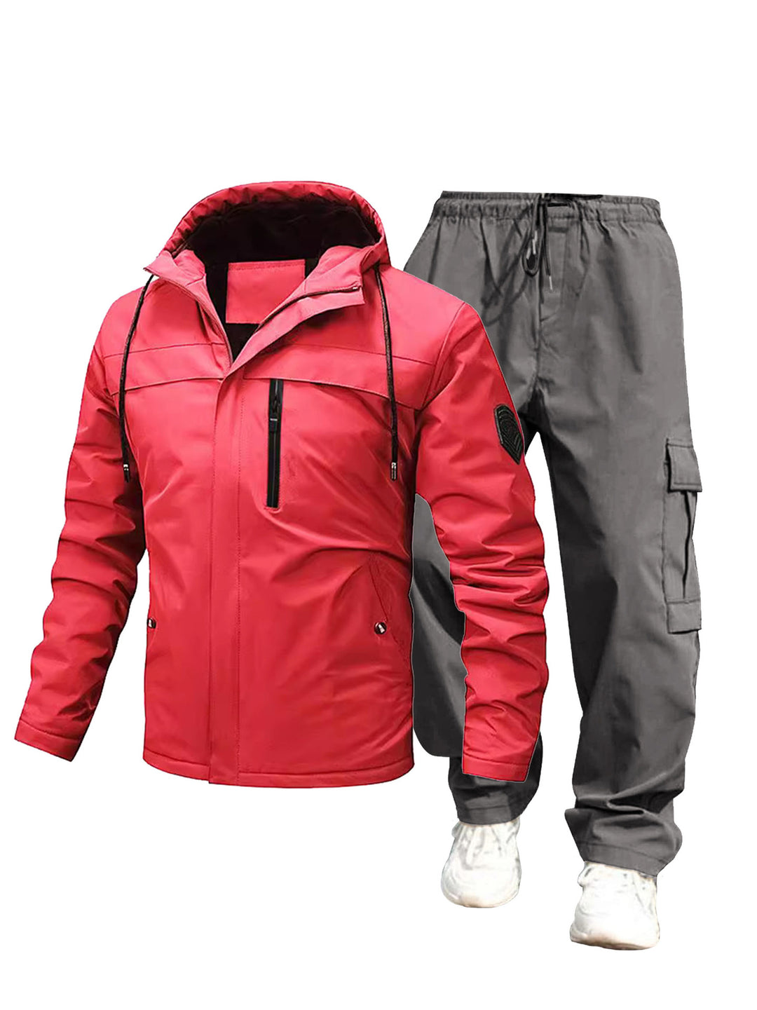 Herren Wetterfeste Outdoor-Jacke und Cargo-Hose Echo Archiv