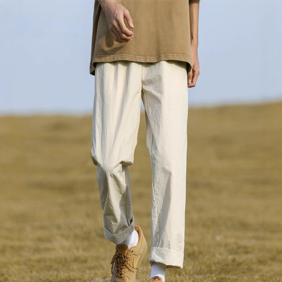 Herren lässige Chinohose mit umschlagbarem Saum Echoarchiv