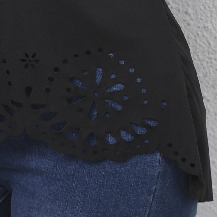 Damen Oberteil mit floralem Lochmuster Echo Archiv