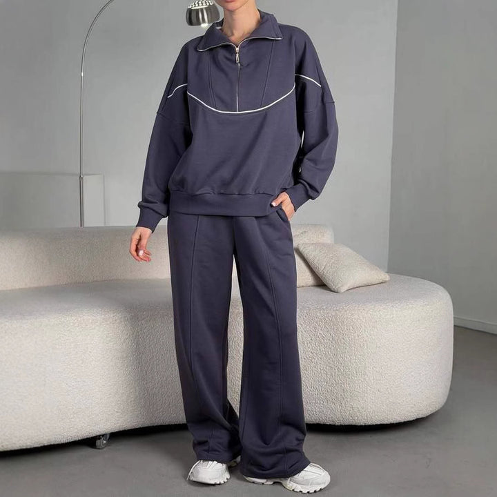 Damen Sportliches Sweater und Weite Jogginghose Set Echo Archiv