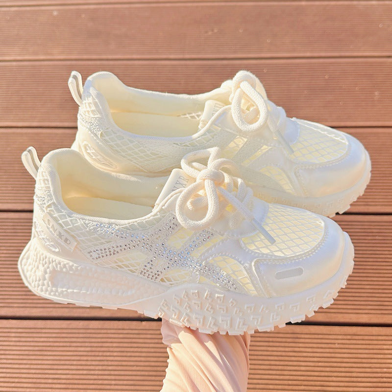 Damen Sportliche Sneaker mit atmungsaktivem Netzdesign und funkelnden Akzenten Echo Archiv
