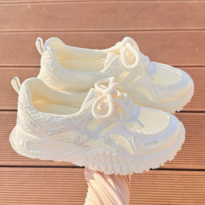 Damen Sportliche Sneaker mit atmungsaktivem Netzdesign und funkelnden Akzenten Echo Archiv