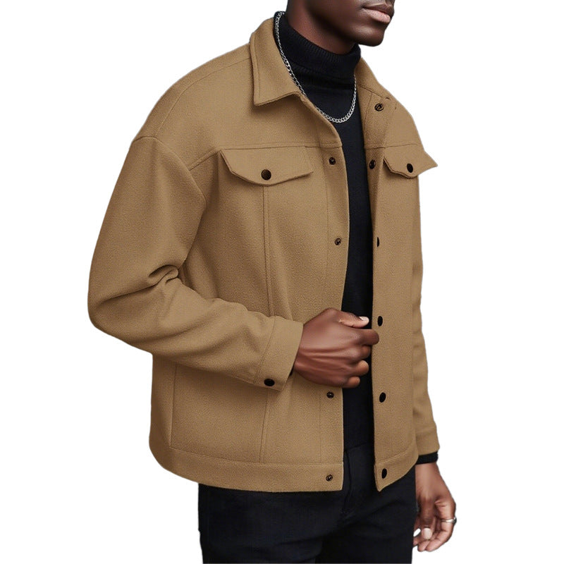 Herren lässige Übergangsjacke mit praktischen Taschen und modernem Kragen Echoarchiv