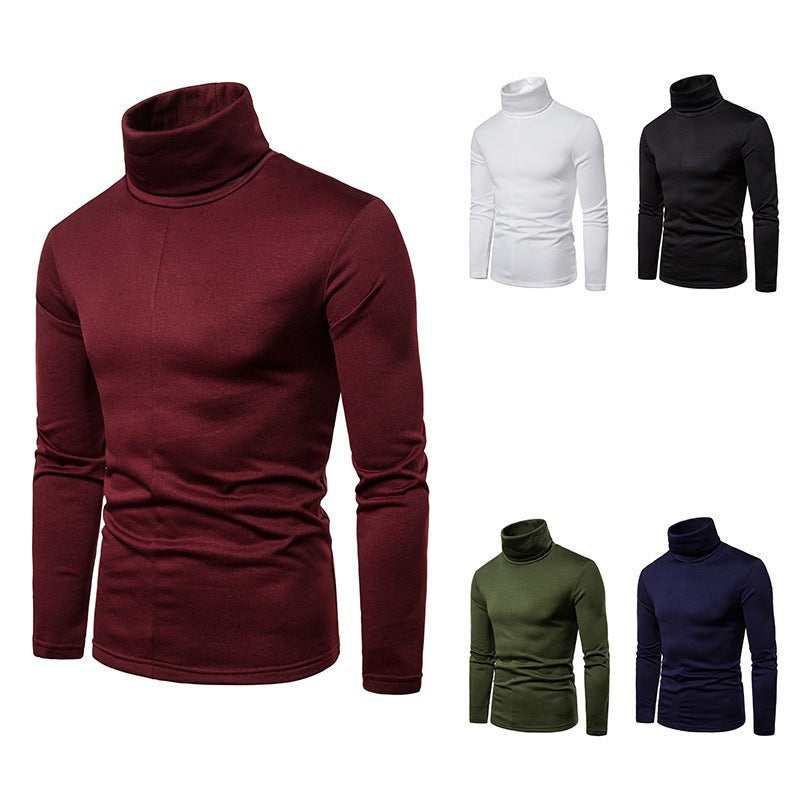 Herren Rollkragenpullover aus weichem Strickmaterial Echoarchiv