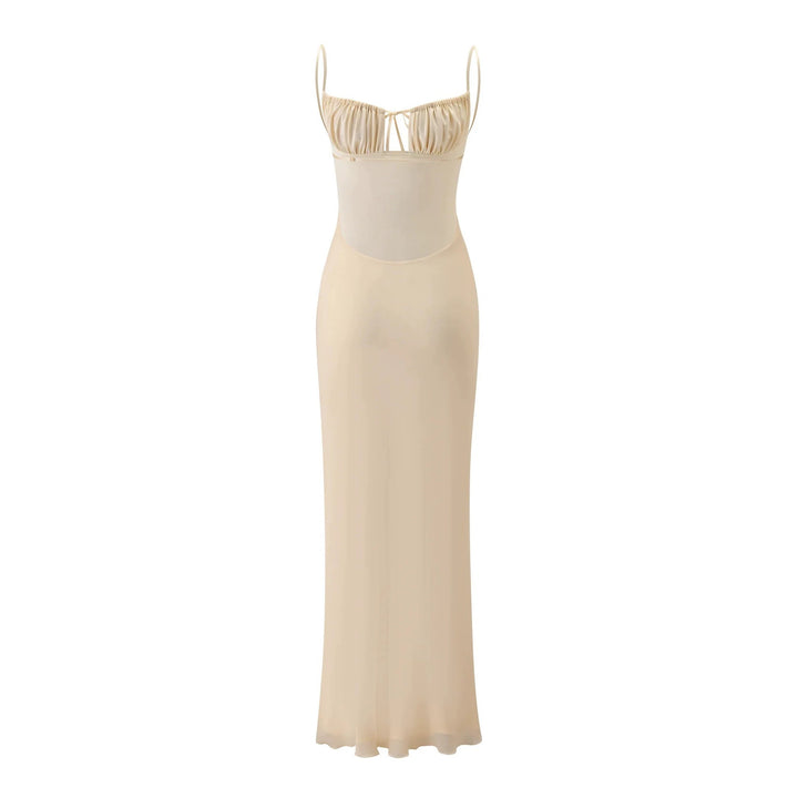 Damen Elegantes Maxi-Kleid mit Spitzendetails und raffiniertem Schnitt Echo Archiv