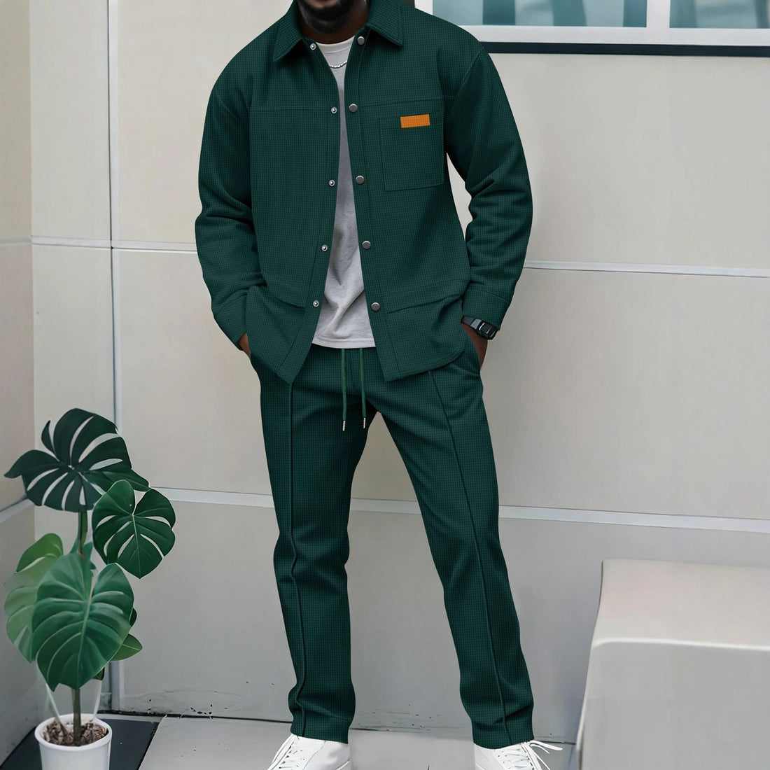 Herren modisches Karriere-Outfit mit sportlichen Elementen – Averon