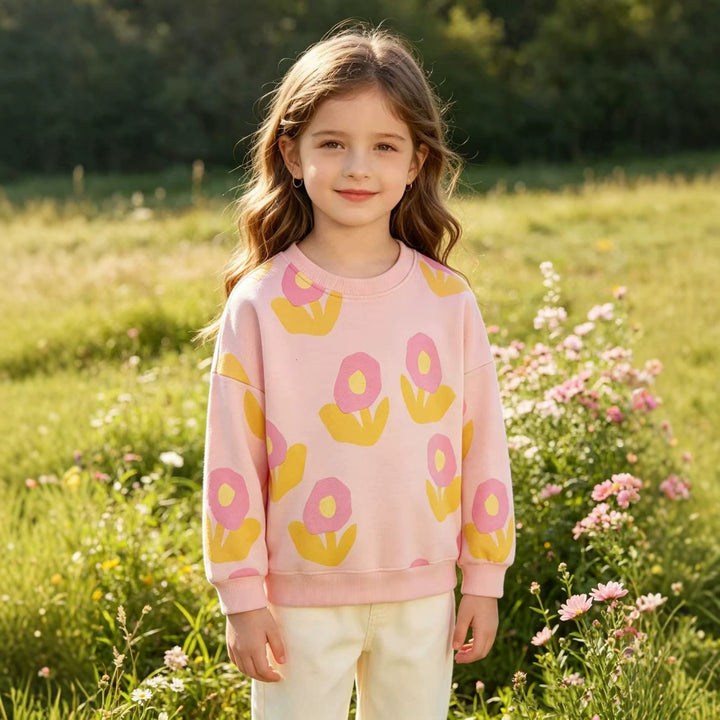 Mädchen Sweatshirt mit floralen Mustern Echo Archiv