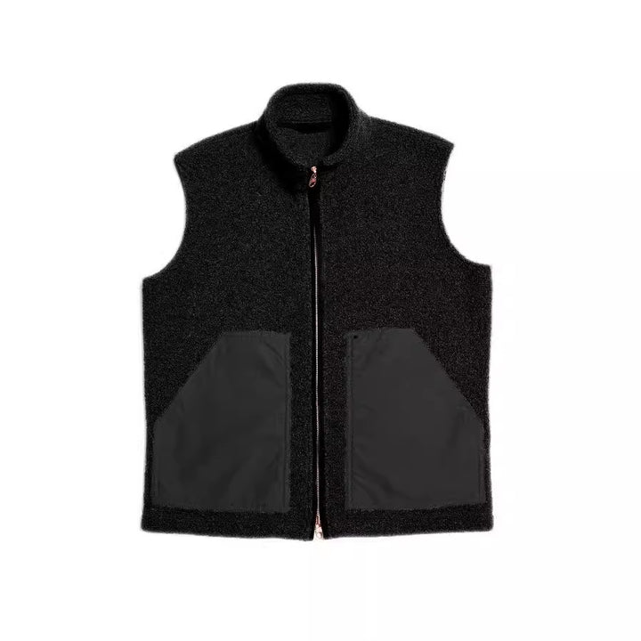 Herren modische Fleecejacke mit strukturiertem Kragen und praktischen Taschen Echoarchiv
