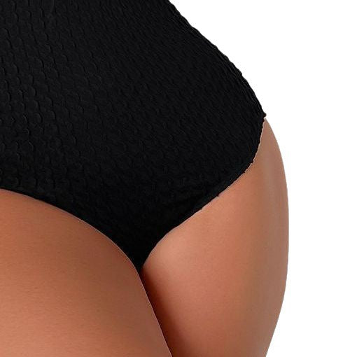 Damen luftiger Badeanzug mit raffinierten Rüschendetails Echo Archiv