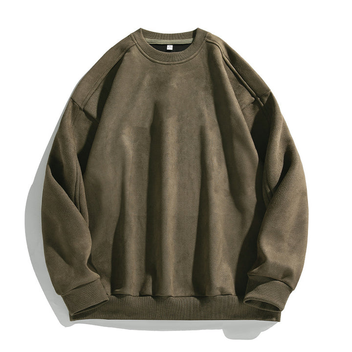 Unisex Puristisches Oversize-Rundhals-Sweatshirt mit Drop-Shoulder und gebürstetem Innenfutter Echo Archiv