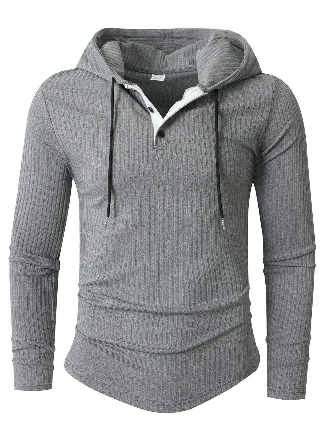 Herren Sportlicher Langarm-Hoodie mit strukturierter Oberfläche Echoarchiv