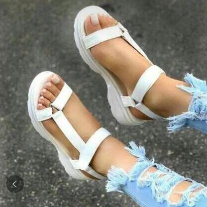 Damen nan sportliche Plateau-Sandalen mit verstellbaren Riemen Echo Archiv