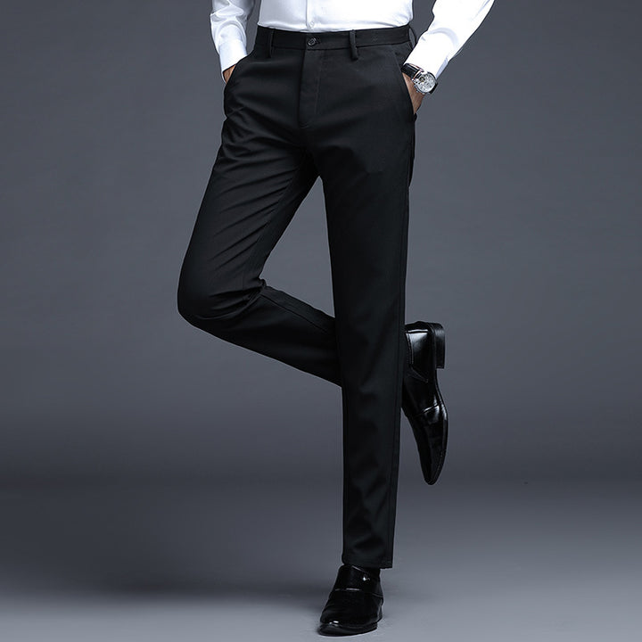 Herren Formelle Slim-Fit Anzughose mit Stretchbund und Bügelfalte Echo Archiv