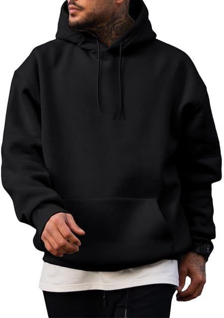 Herren Hoodie mit geräumiger Kapuze und Kängurutasche Echoarchiv