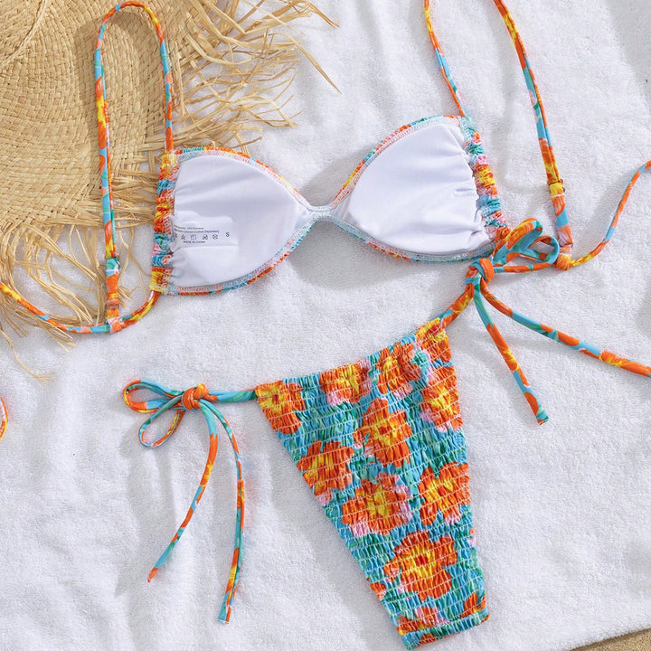 Damen Triangel-Bikini im lässigen Shabby-Chic-Stil Echo Archiv