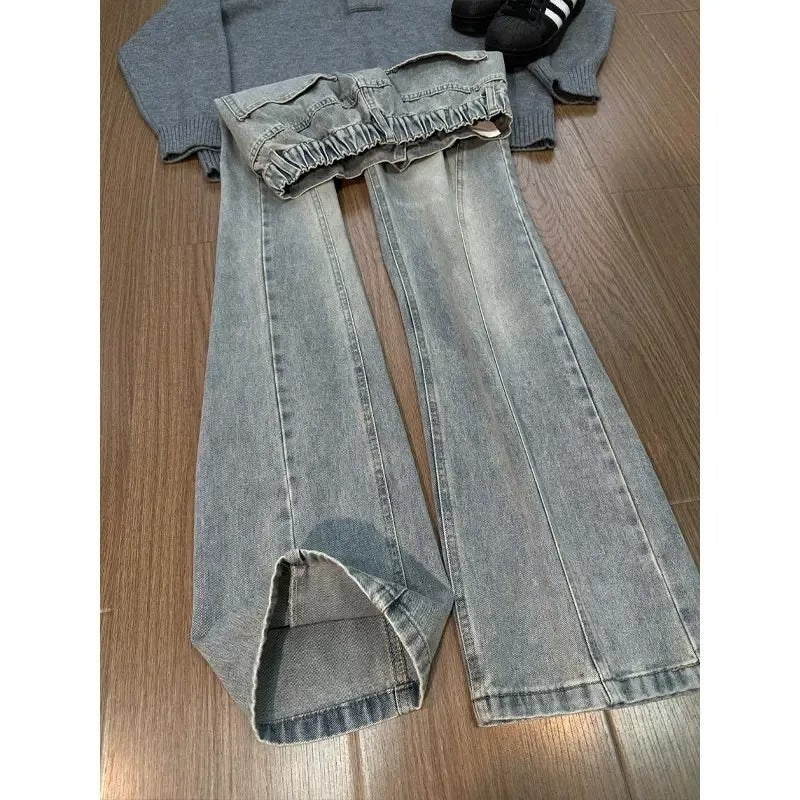 Herren Weit geschnittene Denim-Hose Echo Archiv