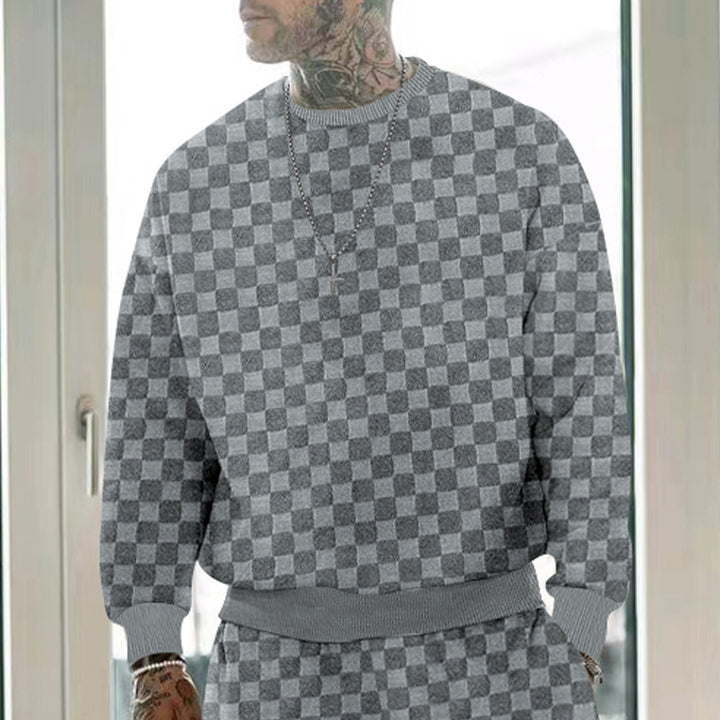 Herren modischer Sweatshirt mit strukturierter Oberfläche Echoarchiv