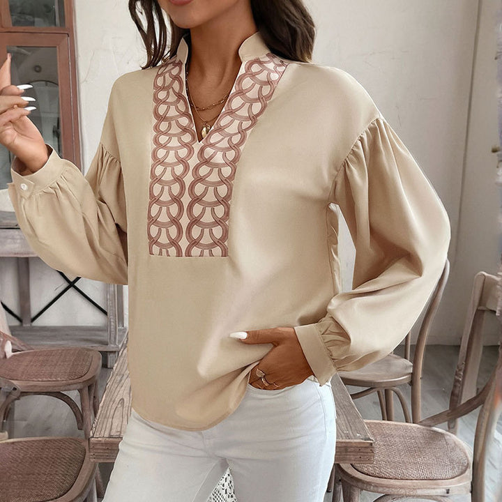 Damen Elegante Bluse mit dekorativen Mustern Echo Archiv