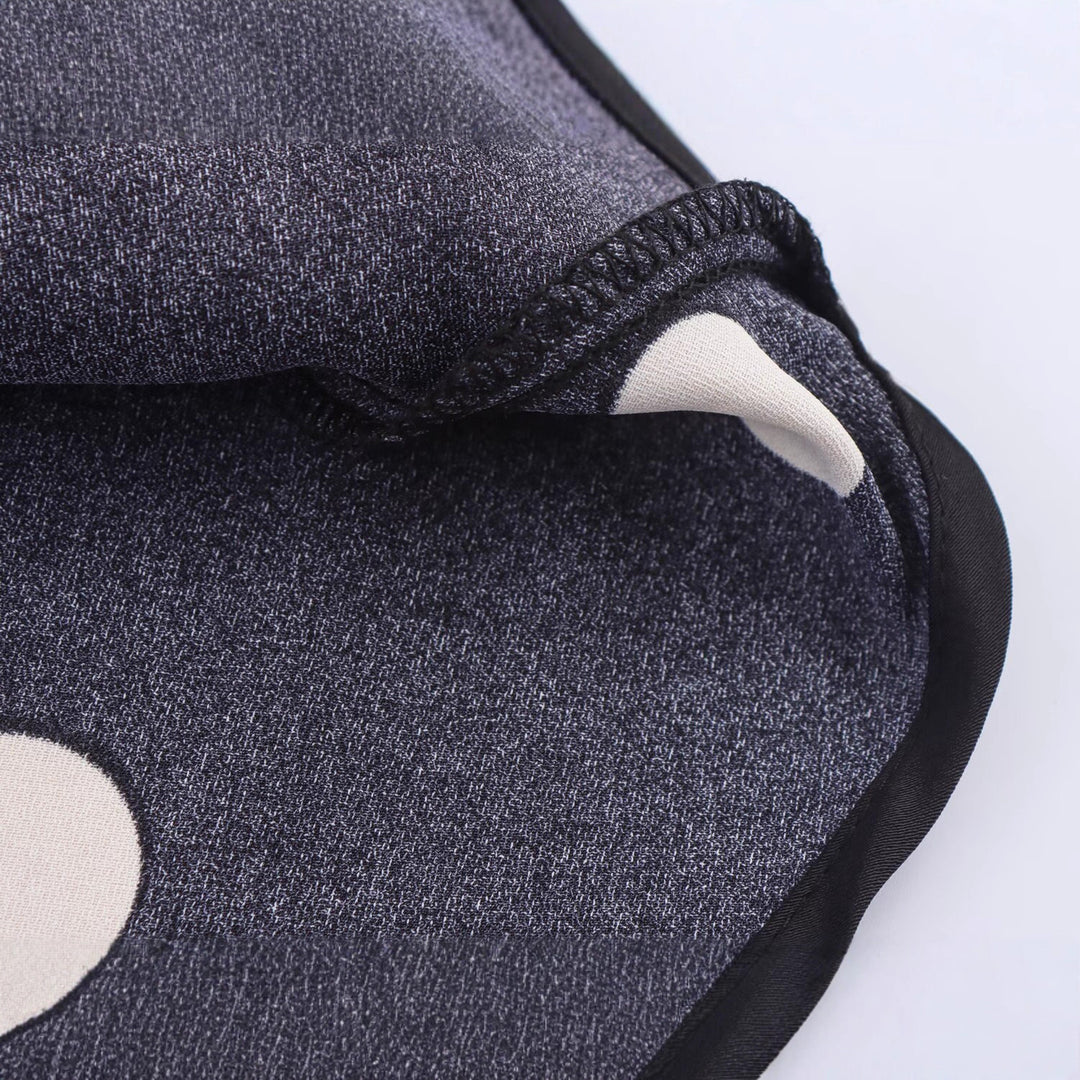 Damen A‑Linien‑Midirock aus Satin mit Pünktchenprint und fließender Silhouette Echoarchiv