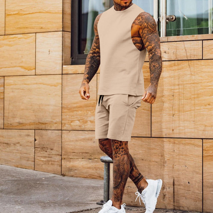 Herren ärmelloses Sportset mit praktischen Taschen Echoarchiv